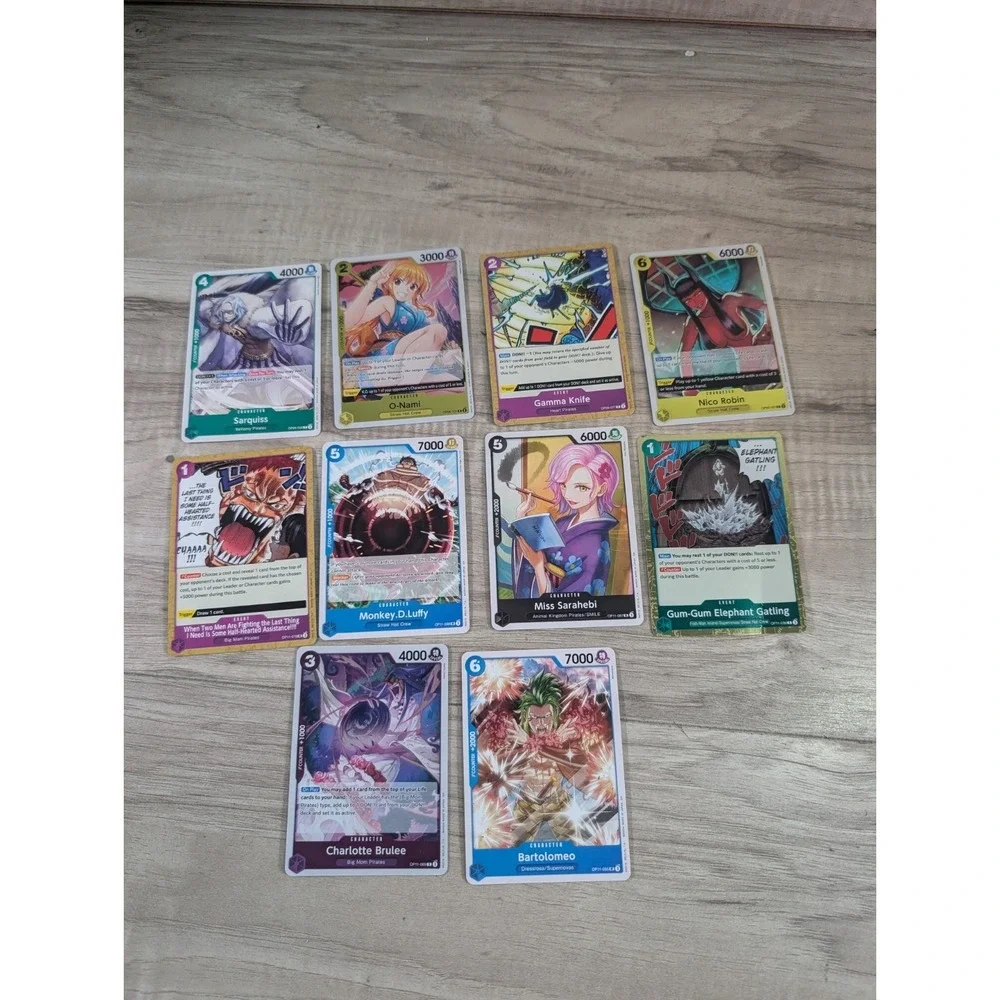 One Piece Card Game Lot Of 70
